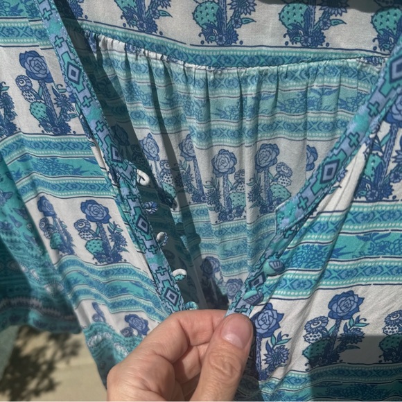 Spell and the Gypsy Sunset Road Romper Turquoise Playsuit - Picture 6 of 7